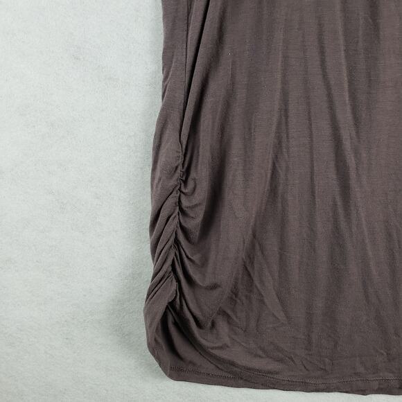 Maurices Plus Women's 3X Beaded Rhinestone Neck Dressy Tank Top Brown Lace Trim - Picture 2 of 8